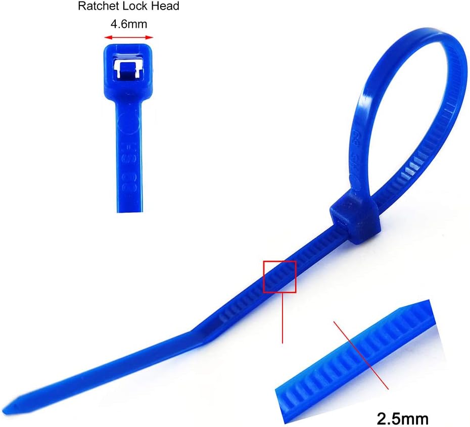 HS Small Colored Zip Ties 6 Inch 600pcs Multi-Color Zip Wire Tie for Deco Mesh Wreath Supplies,Colorful Plastic Ties Yellow, Black,White,Blue,Red,Green for Cord Management-VerdiqueGarden