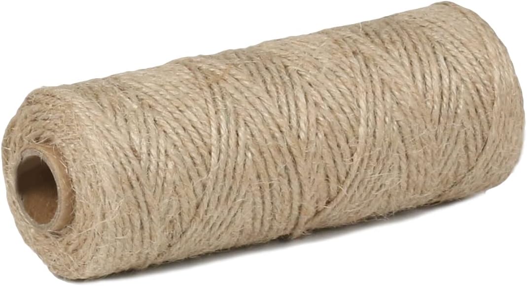 PerkHomy Garden Twine Strong Natural Jute 328 Feet Long Brown Twine for Gardening Tomato Climbing Plant Tie Floristry Crafts Gift Wrapping Packing Decor (Brown 2.5mm * 328feet)-VerdiqueGarden