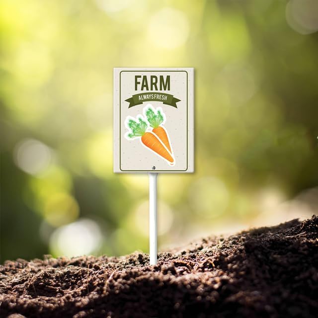 Eveokoki Aluminum Seed & Plant Labels - Plant Markes for Seedlings-Plant Tags for Pots - Garden Signs for Vegetable - Durable Markers for Plants Outdoor Waterproof - Garden Decor for Farmhouse-VerdiqueGarden