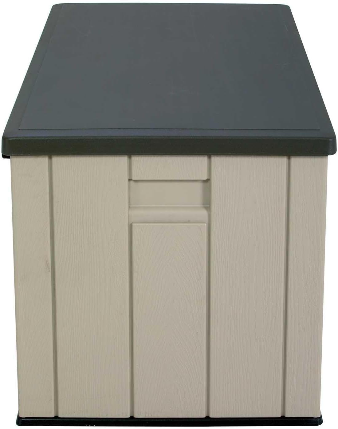 LIFETIME 60254 Heavy-Duty Outdoor Storage Deck Box, 150 Gallon, Desert Sand/Brown-VerdiqueGarden
