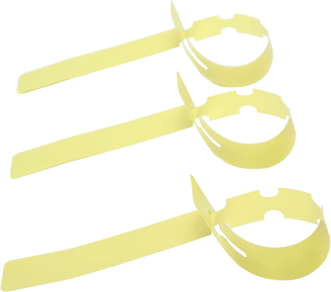 200 Pcs Yellow Plastic Plant Tags with a Marker Pen, Wrap Around Hanging Tree Tags Nursery Garden Labels Waterproof Nursery Garden Stakes, 2x20cm-VerdiqueGarden