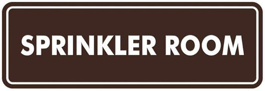 Signs ByLITA Standard Sprinkler Room Sign (Dark Brown) - Medium-VerdiqueGarden
