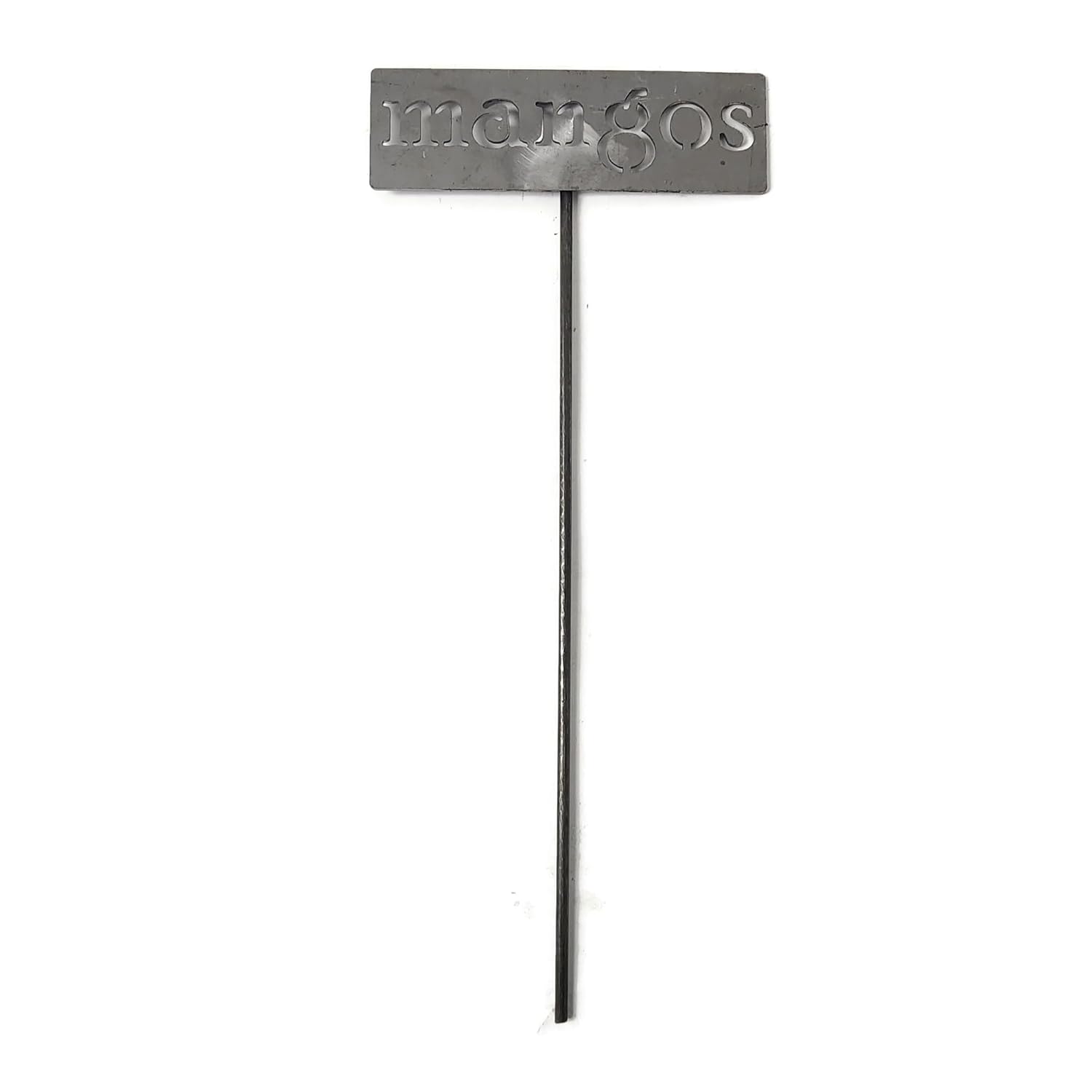 Classic Metal Garden Markers 19 Inches Tall (mangos, Raw, Unfinished Steel (will rust with time))-VerdiqueGarden