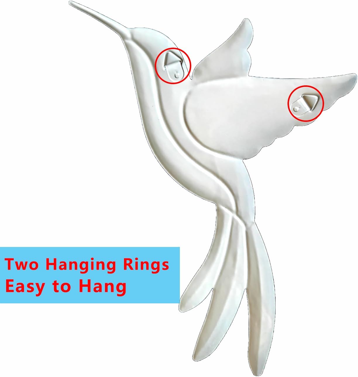 Metal Hummingbird Wall Decor,Outdoor Fence Birds Art Decoration,Hanging Decorations for Garden,Yard,Patio Balcony,Great Gifts for Family Friends(4 Pack)-VerdiqueGarden