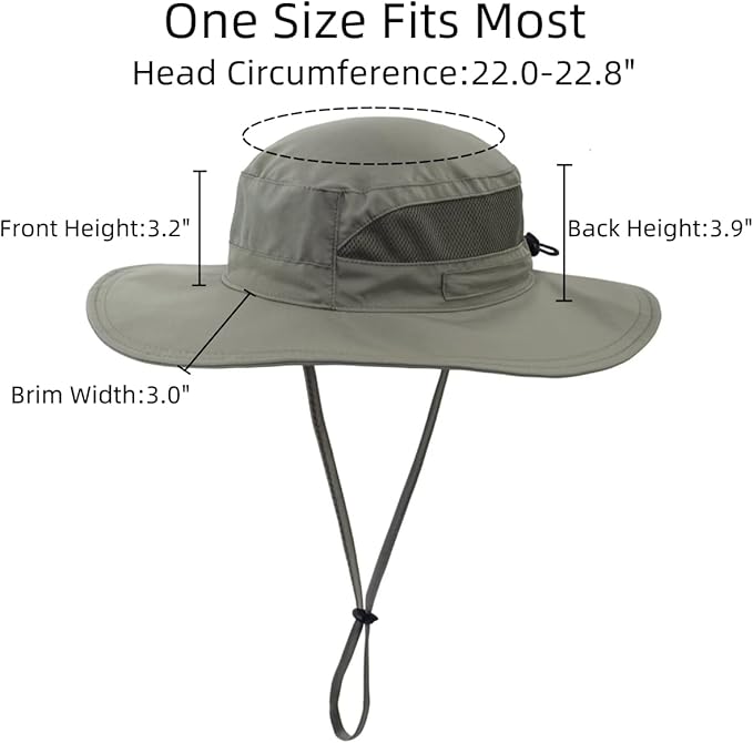 Connectyle Women's UPF 50+ Sun Hat UV Protection Wide Brim Bucket Hat Summer Beach Hats Fishing Hiking Outdoor Safari Hats-VerdiqueGarden