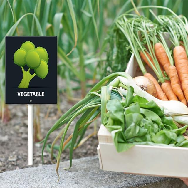 Eveokoki Aluminum Seed & Plant Labels - Plant Markes for Seedlings-Plant Tags for Pots - Garden Signs for Vegetable - Durable Markers for Plants Outdoor Waterproof - Garden Decor for Farmhouse-VerdiqueGarden