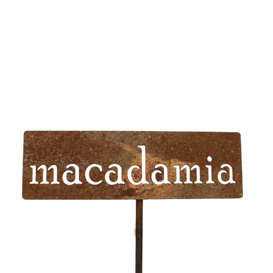 Classic Metal Garden Markers 19 Inches Tall (macadamia, Naturally Rusted)-VerdiqueGarden