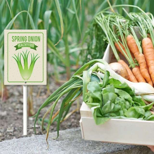 Eveokoki Aluminum Seed & Plant Labels - Plant Markes for Seedlings-Plant Tags for Pots - Garden Signs for Vegetable - Durable Markers for Plants Outdoor Waterproof - Garden Decor for Farmhouse-VerdiqueGarden