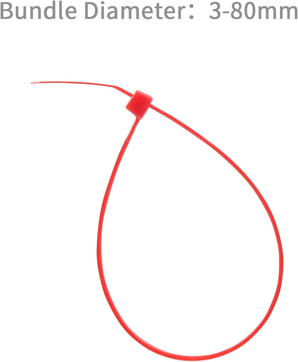 XINGO Nylon Cable Zip Ties Self Locking Plastic Wire Ties with 40 Lbs Tensile Strength for Indoor and Outdoor 12 Inch 500 Pack Red-VerdiqueGarden