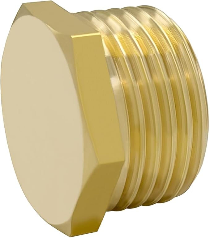 Hooshing 4PCS 3/4" GHT Male Garden Hose End Cap Plug Garden Irrigation Pipe Fittings Water Tubing Stopper-VerdiqueGarden