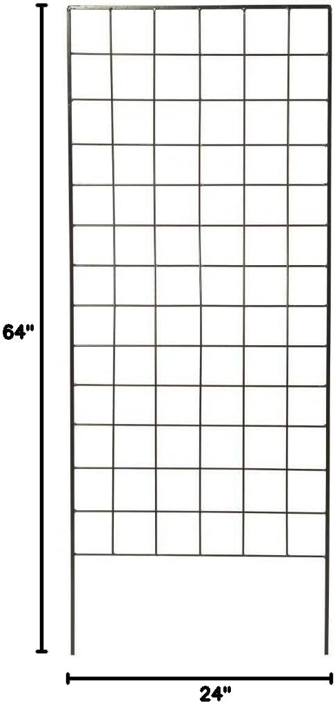 American Garden Works STNMB Narrow Screen Trellis, Black 64.25"H-VerdiqueGarden
