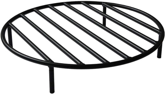 only fire Round Fire Pit Grate with 4 Legs for Outdoor Campfire Grill Cooking, 30 Inch-VerdiqueGarden