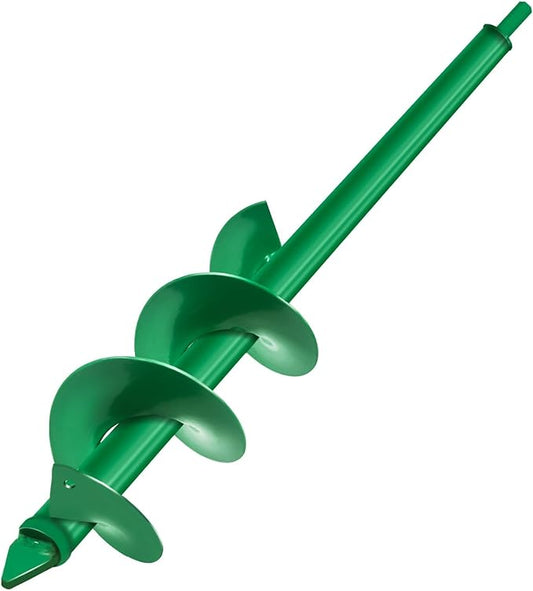 Auger Drill Bit for Planting, 4x25Inch Garden Earth Auger, Spiral Drill Hole Rapid Planter Seedling & Bedding Plant,Ground Planting Drill Bit Auger Post Hole Digger for 3/8''Hex Drive Drill-VerdiqueGarden