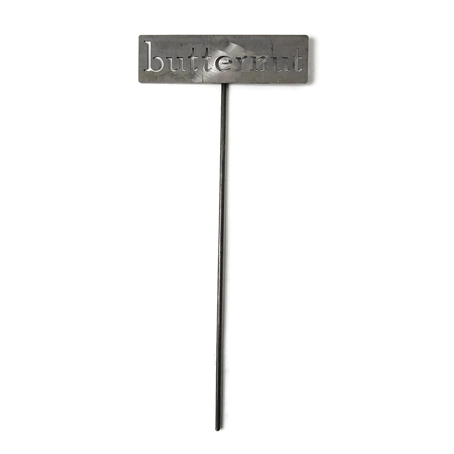 Classic Metal Garden Markers 19 Inches Tall (butternut, Raw, Unfinished Steel (will rust with time))-VerdiqueGarden
