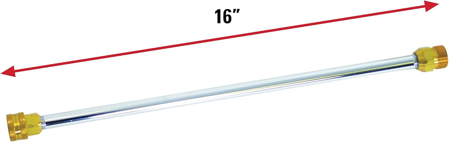 Simpson Cleaning 80149 Universal 16-Inch Pressure Washer Wand for Cold Water Use up to 3600 PSI, Silver-VerdiqueGarden