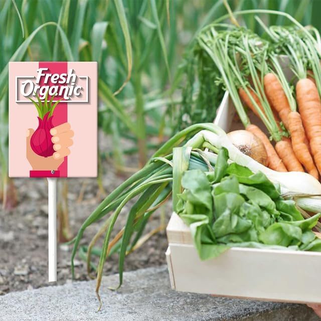 Eveokoki Aluminum Seed & Plant Labels - Plant Markes for Seedlings-Plant Tags for Pots - Garden Signs for Vegetable - Durable Markers for Plants Outdoor Waterproof - Garden Decor for Farmhouse-VerdiqueGarden