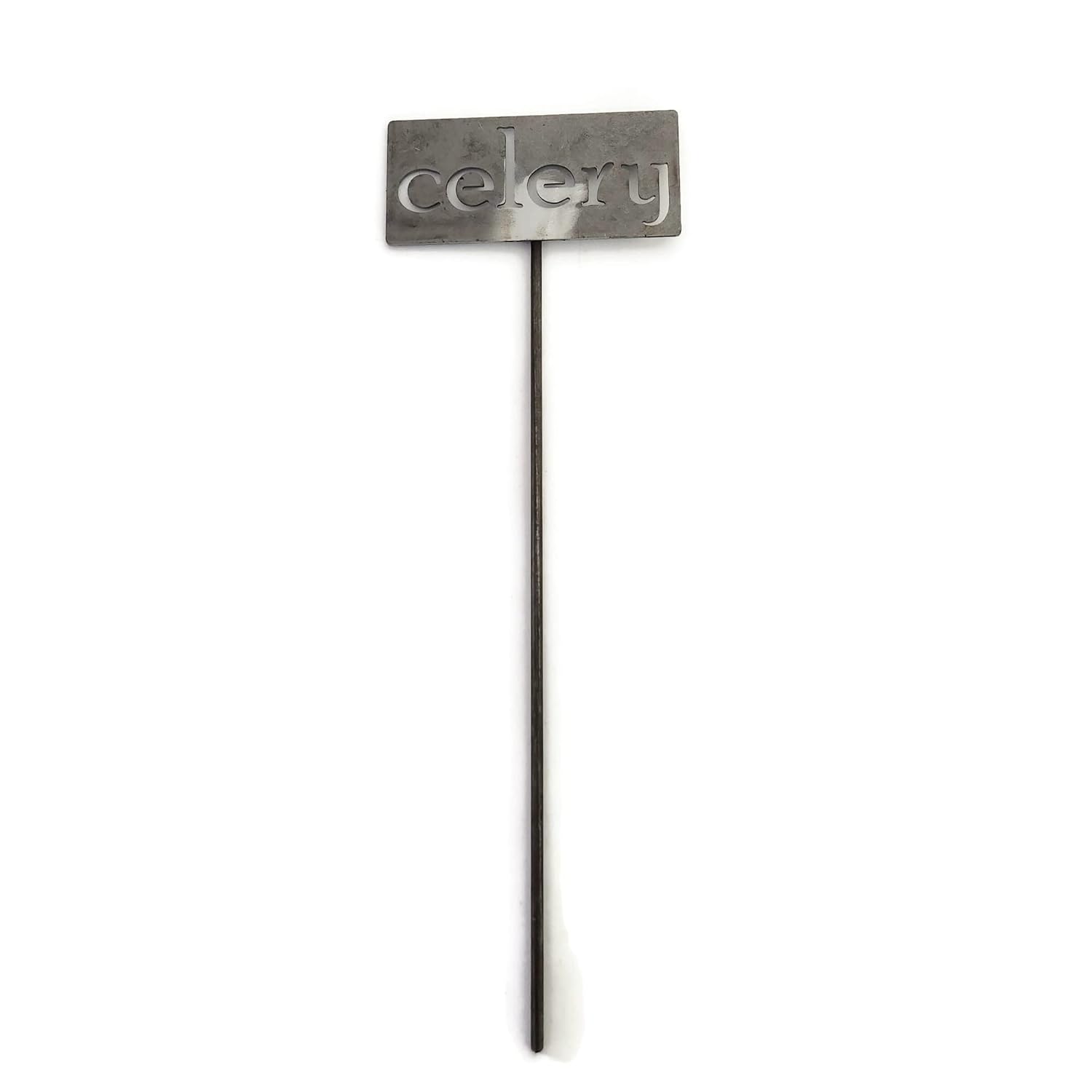 Classic Metal Garden Markers 19 Inches Tall (celery, Raw, Unfinished Steel (will rust with time))-VerdiqueGarden