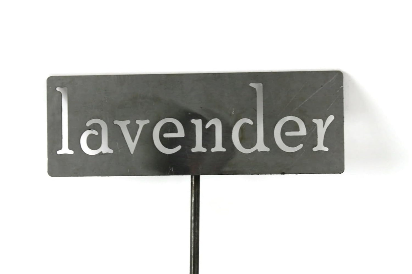 Classic Metal Garden Markers 19 Inches Tall (lavender, Raw, Unfinished Steel (will rust with time))-VerdiqueGarden