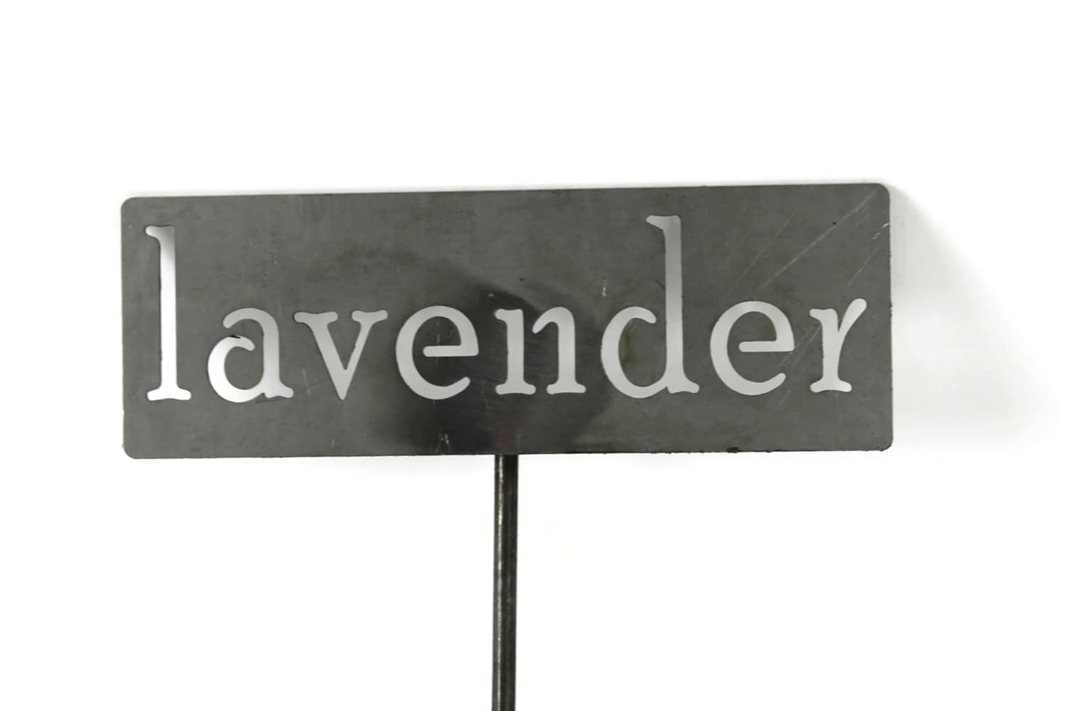 Classic Metal Garden Markers 19 Inches Tall (lavender, Raw, Unfinished Steel (will rust with time))-VerdiqueGarden