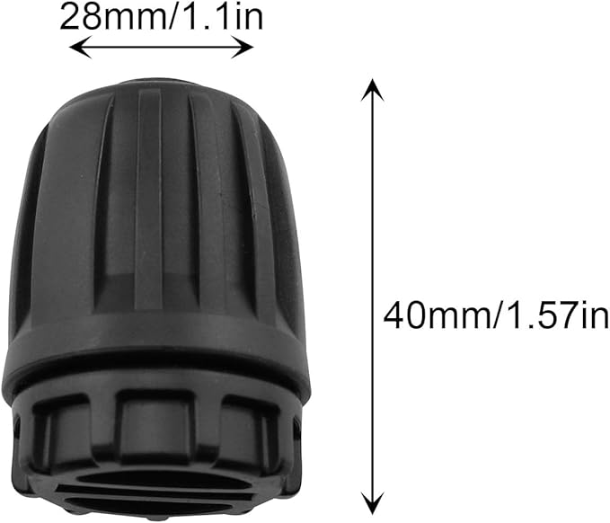 1/2 inch Irrigation Fittings End Plug DGZZI 6PCS Barbed Locked End Plug Connectors For 16mm Drip Tubing Connectors, End Caps Drip Line Nuts Connectors-VerdiqueGarden