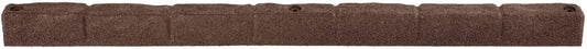 Rubberific 4' Rubber Cobblestone Flexible No Dig Landscape Mulch Border Edging with Anchoring Spikes for Lawns, Gardens, and Flower Beds (4, Brown)-VerdiqueGarden
