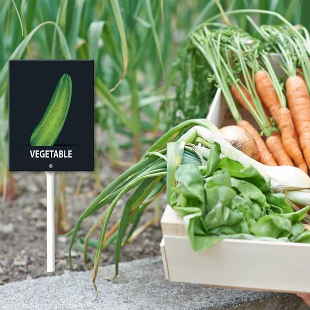 Eveokoki Aluminum Seed & Plant Labels - Plant Markes for Seedlings-Plant Tags for Pots - Garden Signs for Vegetable - Durable Markers for Plants Outdoor Waterproof - Garden Decor for Farmhouse-VerdiqueGarden