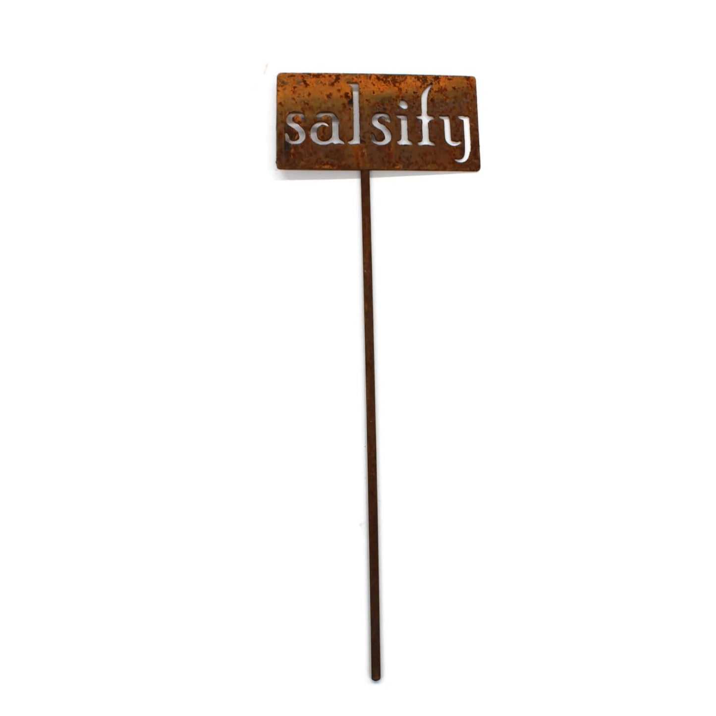 Classic Metal Garden Markers 19 Inches Tall (salsify, Naturally Rusted)-VerdiqueGarden