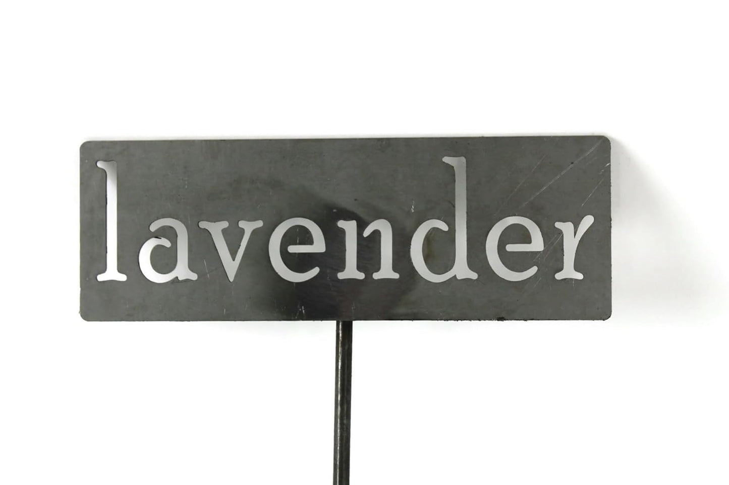 Classic Metal Garden Markers 19 Inches Tall (lavender, Raw, Unfinished Steel (will rust with time))-VerdiqueGarden