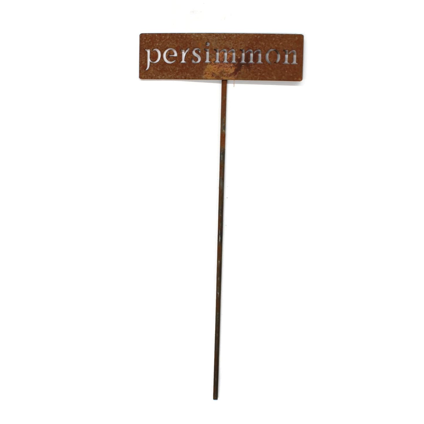 Classic Metal Garden Markers 19 Inches Tall (persimmon, Naturally Rusted)-VerdiqueGarden