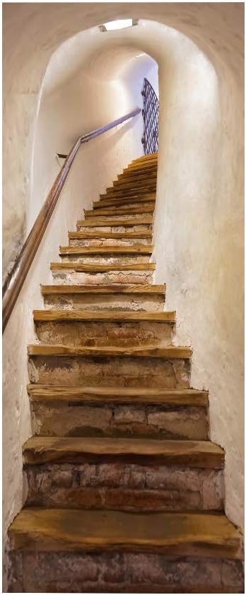 3D Door Stickers Murals - Peel & Stick - Stairs & Wall - Self-Adhesive Decals - Removable PVC Waterproof Door Poster - Bedroom & Living Room - 37.4" x 84.6"-VerdiqueGarden