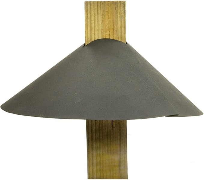 Achla Designs Squirrel Deflector For 4 by 4 Post, Black-VerdiqueGarden