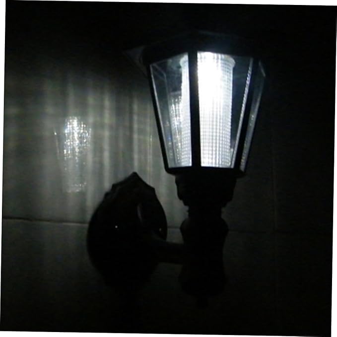 DOITOOL Solar Wall Lights Outdoor, 6-Pack Hexagonal LED Wall Sconce, Black, 16x28CM, IP44 Waterproof, Automatic On/Off, Outdoor Porch Garden Fence Landscape Hotel Restaurant Patio-VerdiqueGarden