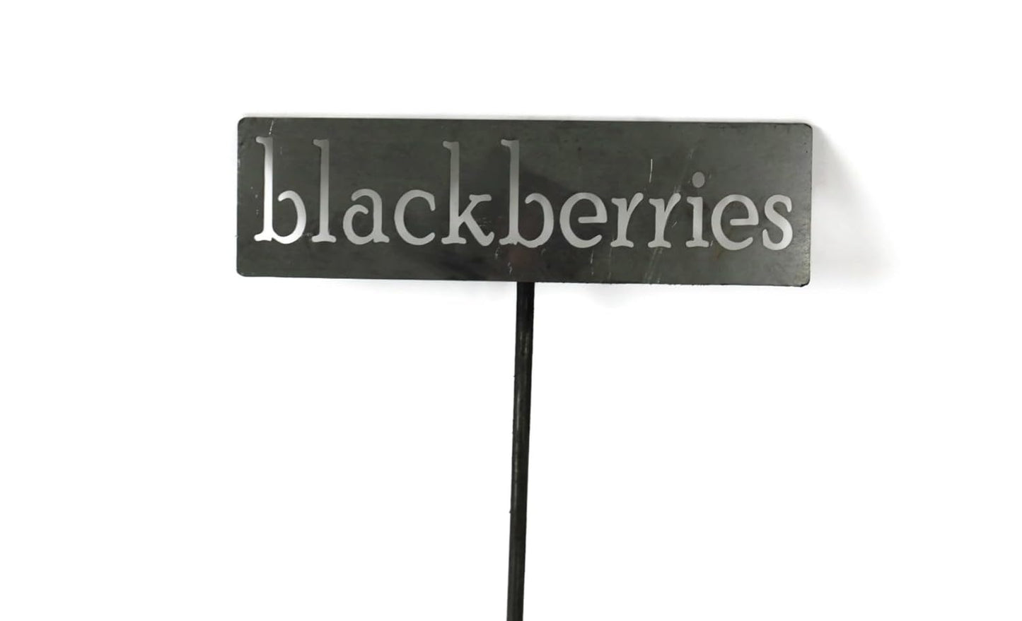 Classic Metal Garden Markers 19 Inches Tall (blackberries, Raw, Unfinished Steel (will rust with time))-VerdiqueGarden