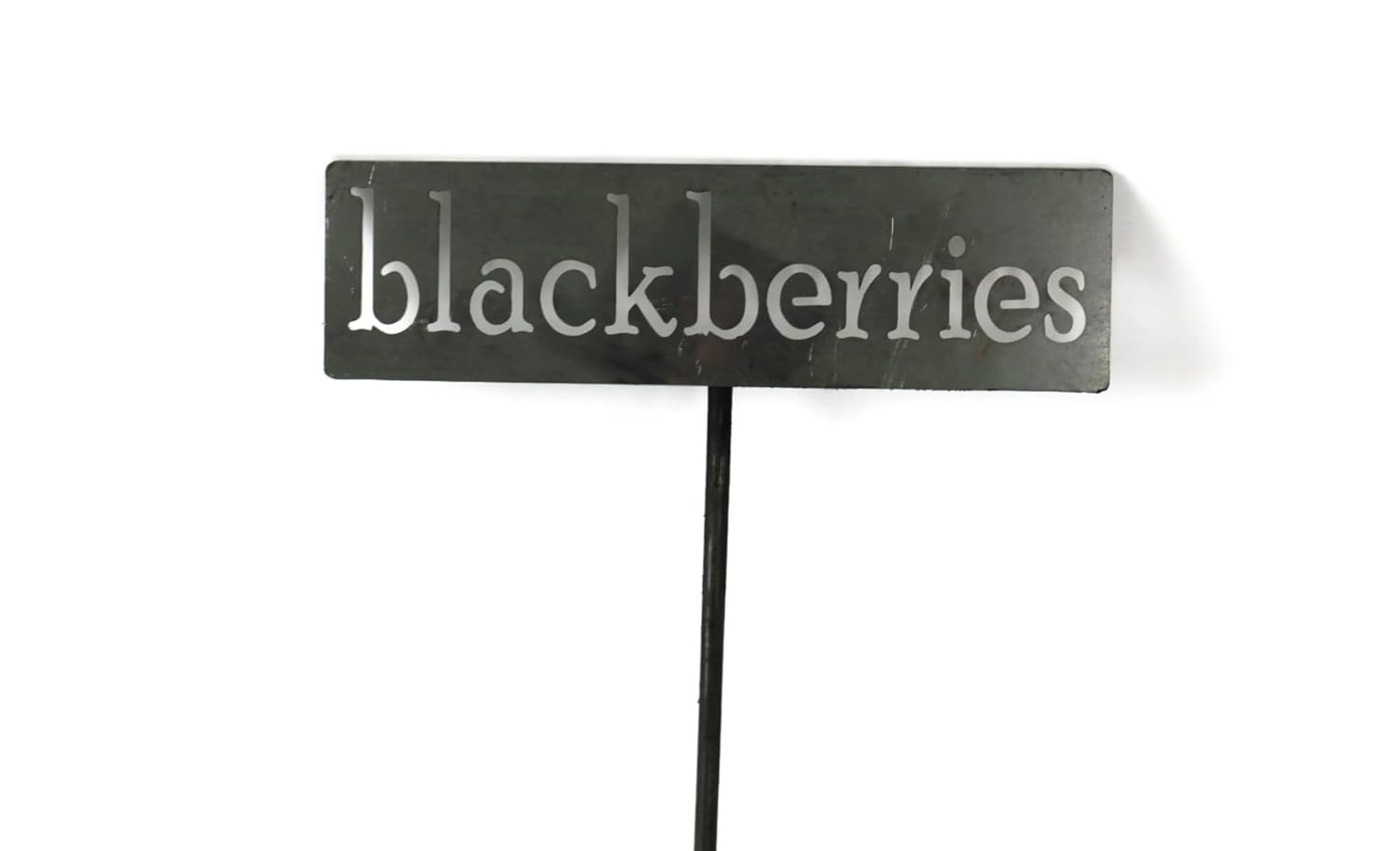 Classic Metal Garden Markers 19 Inches Tall (blackberries, Raw, Unfinished Steel (will rust with time))-VerdiqueGarden