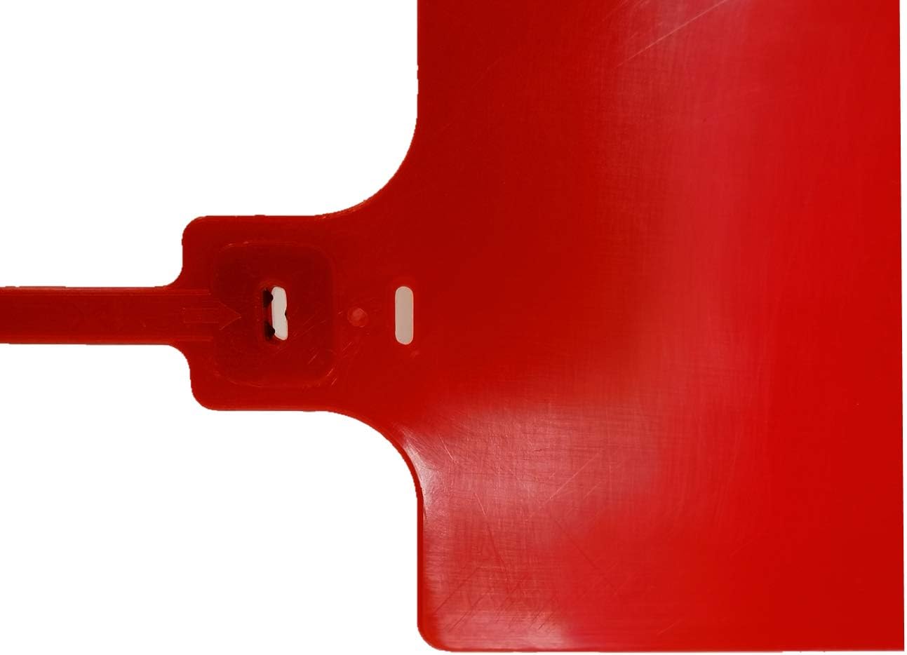 Blank Waterproof Plastic Tags Marker Ties Large Labeling Tags Fastener 2.28"×3.94" 200 pcs Red-VerdiqueGarden