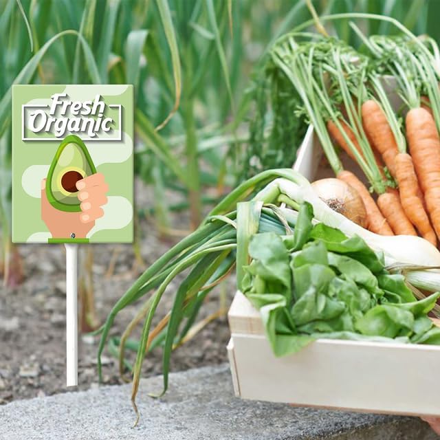 Eveokoki Aluminum Seed & Plant Labels - Plant Markes for Seedlings-Plant Tags for Pots - Garden Signs for Vegetable - Durable Markers for Plants Outdoor Waterproof - Garden Decor for Farmhouse-VerdiqueGarden