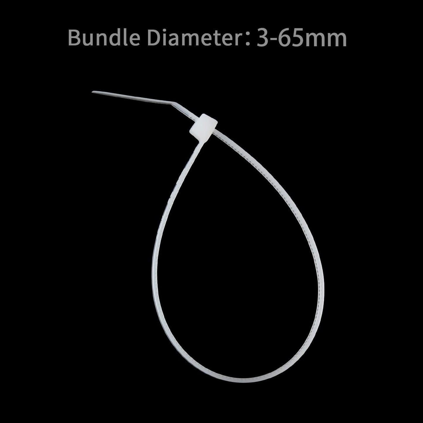 XINGO 100PCS Cable Zip Ties Heavy Duty, Premium Nylon Plastic Wire Ties with 50 Pounds Tensile Strength, Self-Locking Black Nylon Zip Ties for Indoor and Outdoor (10 inch, White)-VerdiqueGarden