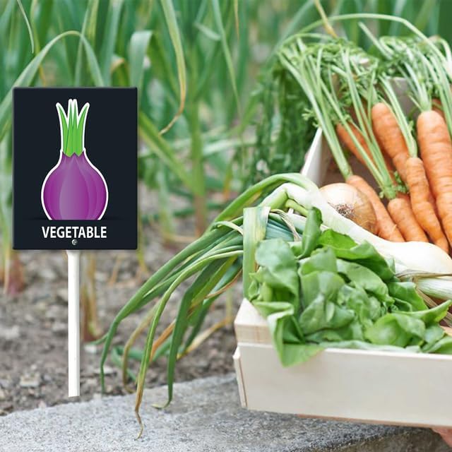 Eveokoki Aluminum Seed & Plant Labels - Plant Markes for Seedlings-Plant Tags for Pots - Garden Signs for Vegetable - Durable Markers for Plants Outdoor Waterproof - Garden Decor for Farmhouse-VerdiqueGarden