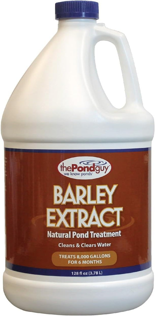 The Pond Guy Barley Extract Natural Liquid Treatment for Ponds and Water Gardens, Safe for Koi Fish and Plants, Natural Solutions for Clear Pond Water - 1 Gallon-VerdiqueGarden
