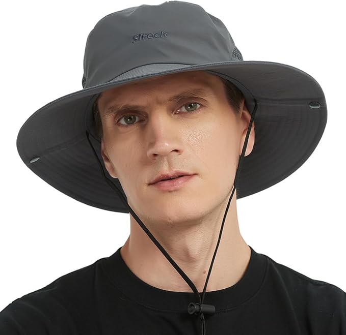 Fishing Hat, UPF50+ Wide Brim Sun Hat for Men Women, UV Protection Hiking Beach Bucket Hats Summer Safari Hat-VerdiqueGarden