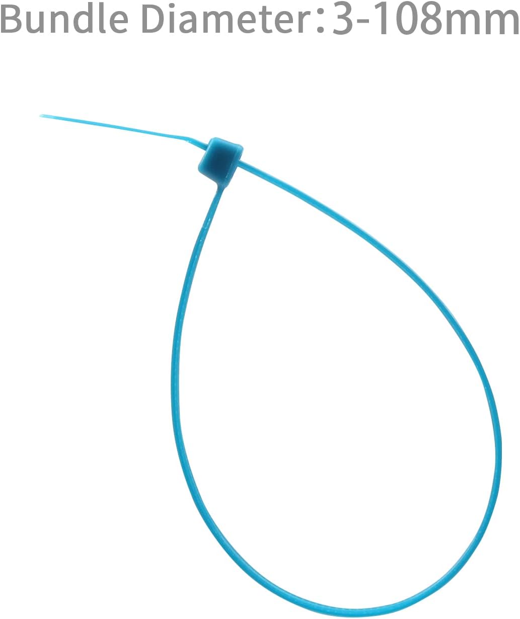 XINGO 100PCS Cable Zip Ties Heavy Duty, Premium Nylon Plastic Wire Ties with 50 Pounds Tensile Strength, Self-Locking Black Nylon Zip Ties for Indoor and Outdoor (16 inch, Blue)-VerdiqueGarden