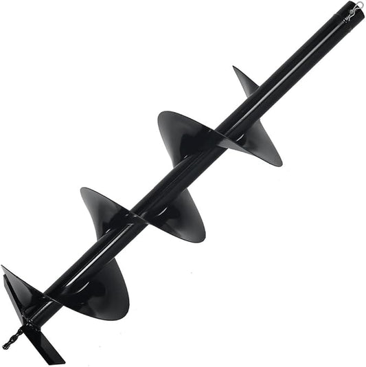 XtremepowerUS 8" Replacement Auger Bit for Post Holes Digger Hole Maker Planting Drill 3/4" Shaft Size Plant Fence Hole Digger Gardening DIY Projects-VerdiqueGarden