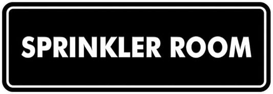 Signs ByLITA Standard Sprinkler Room Sign (Black) - Medium-VerdiqueGarden