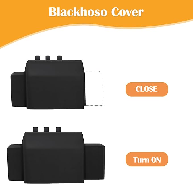 Grill Cover for Char-Griller 3-Burner Dual Fuel Expandable Propane Gas and Charcoal Outdoor Polyester Grill and Smoker Cover, Heavy Duty Waterproof UV Resistant Cover, Outdoor BBQ Accessories-VerdiqueGarden