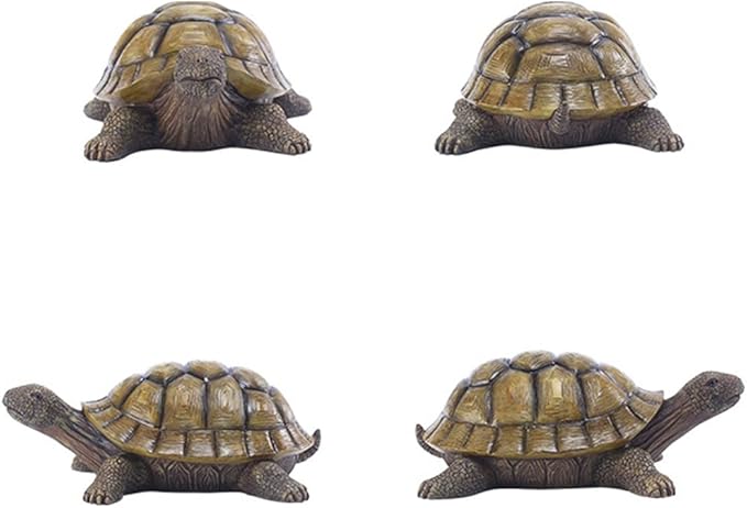 Turtle Garden Statue,Outdoor Decoration for Backyard/Patio/Pond/Lawn,Indoor Tortoise Figurine Sculpture Colloction for Floor or Tabletop-VerdiqueGarden