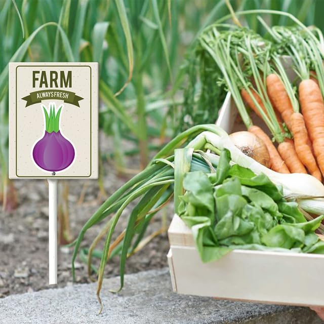 Eveokoki Aluminum Seed & Plant Labels - Plant Markes for Seedlings-Plant Tags for Pots - Garden Signs for Vegetable - Durable Markers for Plants Outdoor Waterproof - Garden Decor for Farmhouse-VerdiqueGarden