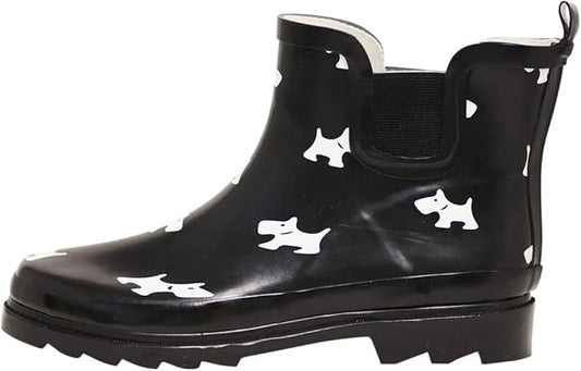 NORTY - Womens Ankle Rain Boots - Ladies Waterproof Winter Spring Garden Boot runs ½ size large-VerdiqueGarden