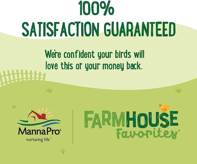 Manna Pro Farmhouse Favorites Critter Combo Crunch Poultry Treat - Protein Poultry Treat - Encourages Natural Foraging Behavior - 100% Natural Blend of Soldier Fly Larvae, Mealworms & Shrimp - 2lb Bag-VerdiqueGarden