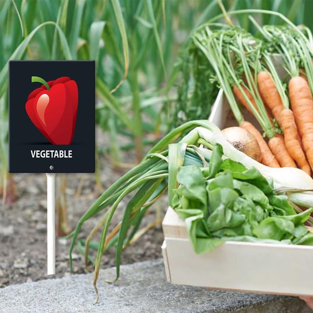 Eveokoki Aluminum Seed & Plant Labels - Plant Markes for Seedlings-Plant Tags for Pots - Garden Signs for Vegetable - Durable Markers for Plants Outdoor Waterproof - Garden Decor for Farmhouse-VerdiqueGarden