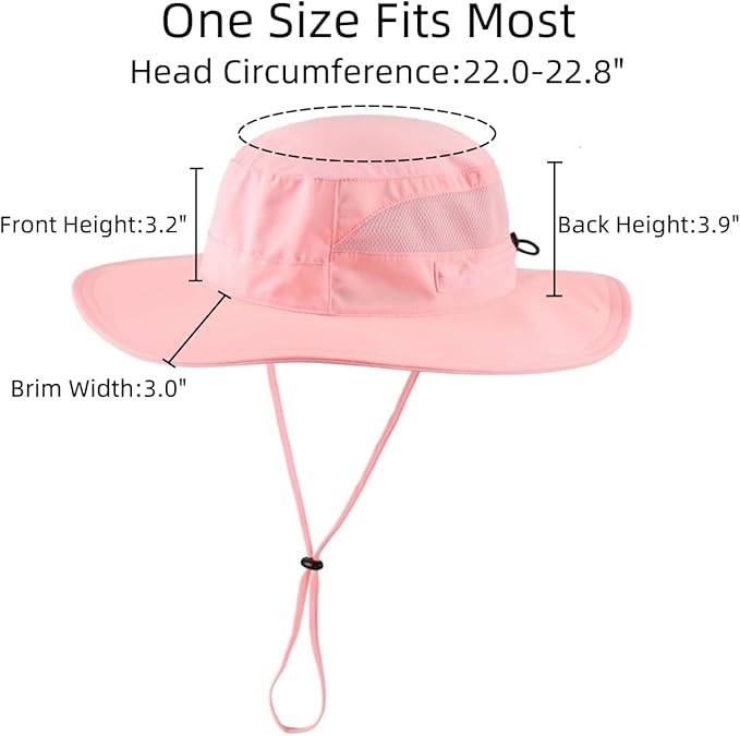 Connectyle Women's UPF 50+ Sun Hat UV Protection Wide Brim Bucket Hat Summer Beach Hats Fishing Hiking Outdoor Safari Hats-VerdiqueGarden